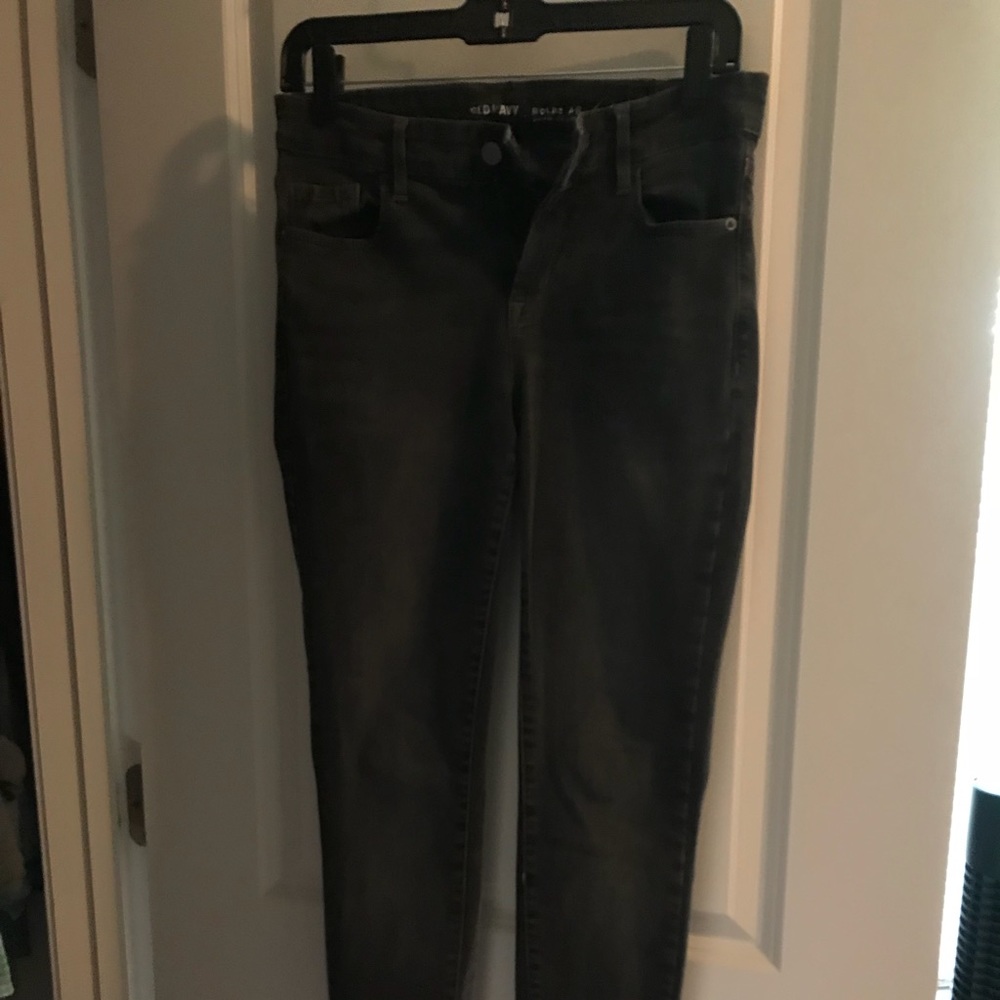 Grey denim jeans